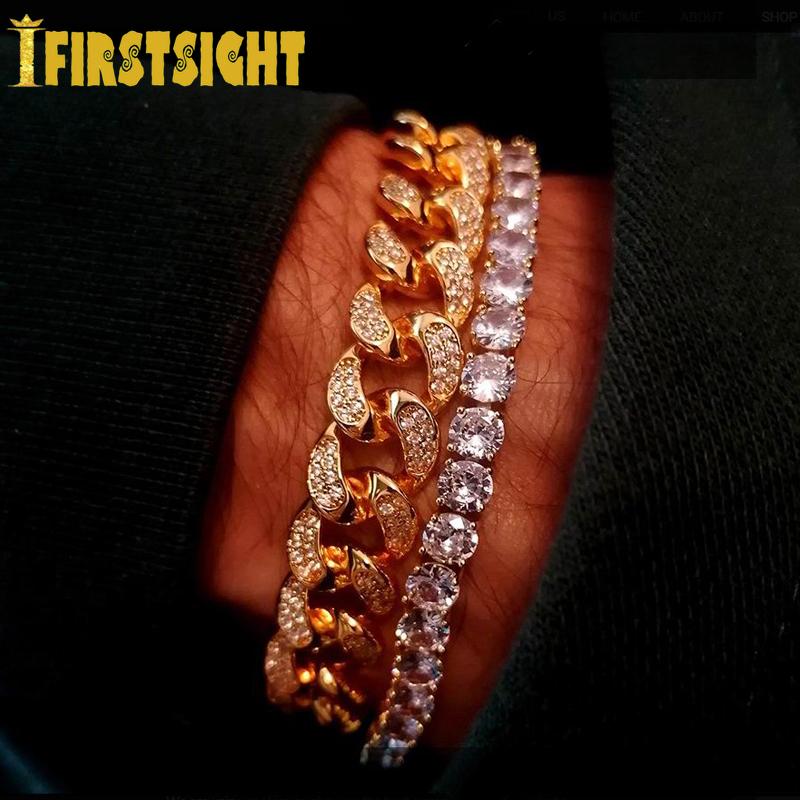 Charm Bracelets Iced Out Bling 2 Row CZ Bracelet 12mm Silver Color Cuban Chain Micro Pave Stones For Women Men Hip Hop Rock Jewelry
Charm Bracelets Iced Out Bling 2 Row CZ Bracelet 12mm Silver Color Cuban Chain Micro Pave Stones For Women Men Hip Hop Rock Jewelry