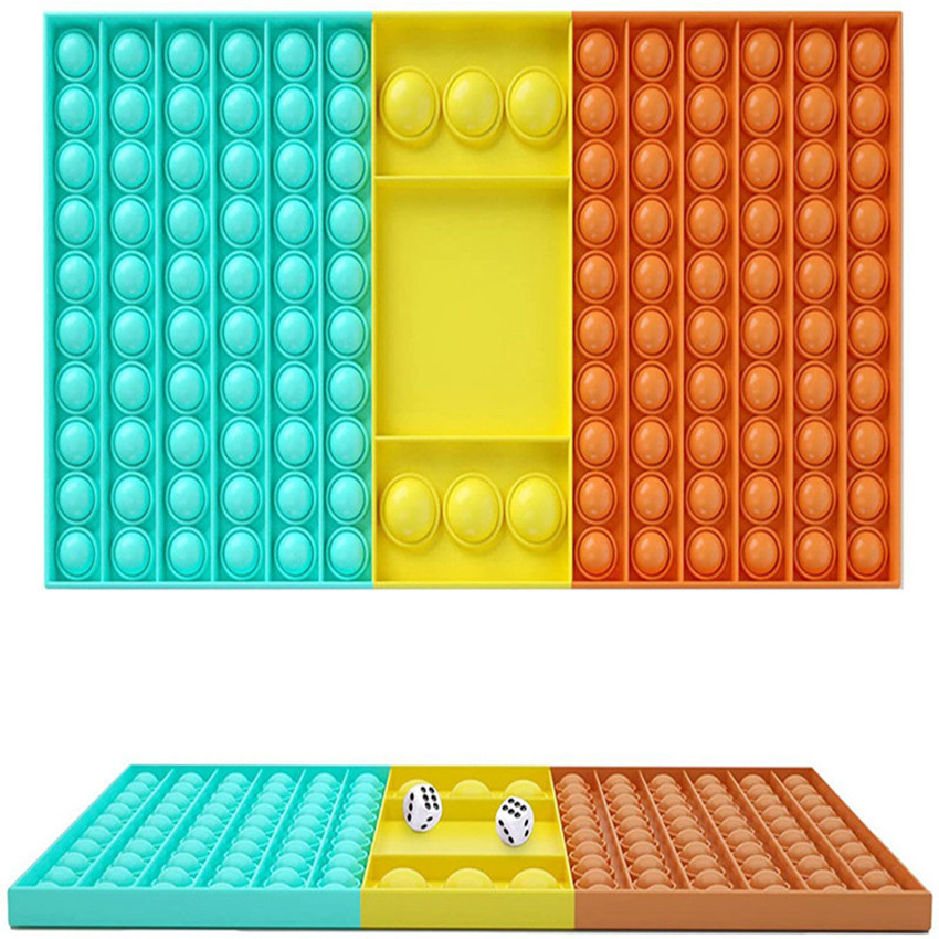 7.5*12.8inch Tie-dye Rectangle Fidget Chessboard Toy with 2 Dices Party Favor Silicone Stress Reliever Dimple Sensory Toys LLA925
7.5*12.8inch Tie-dye Rectangle Fidget Chessboard Toy with 2 Dices Party Favor Silicone Stress Reliever Dimple Sensory Toys LLA925