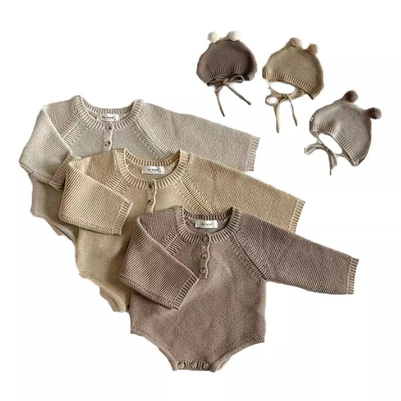 INS Autumn Toddler Baby Boys Girls Knitted Rompers Jumpsuit Bodysuit Infant Knitwear Outfits Newborn Sweater Knit Hat
INS Autumn Toddler Baby Boys Girls Knitted Rompers Jumpsuit Bodysuit Infant Knitwear Outfits Newborn Sweater Knit Hat