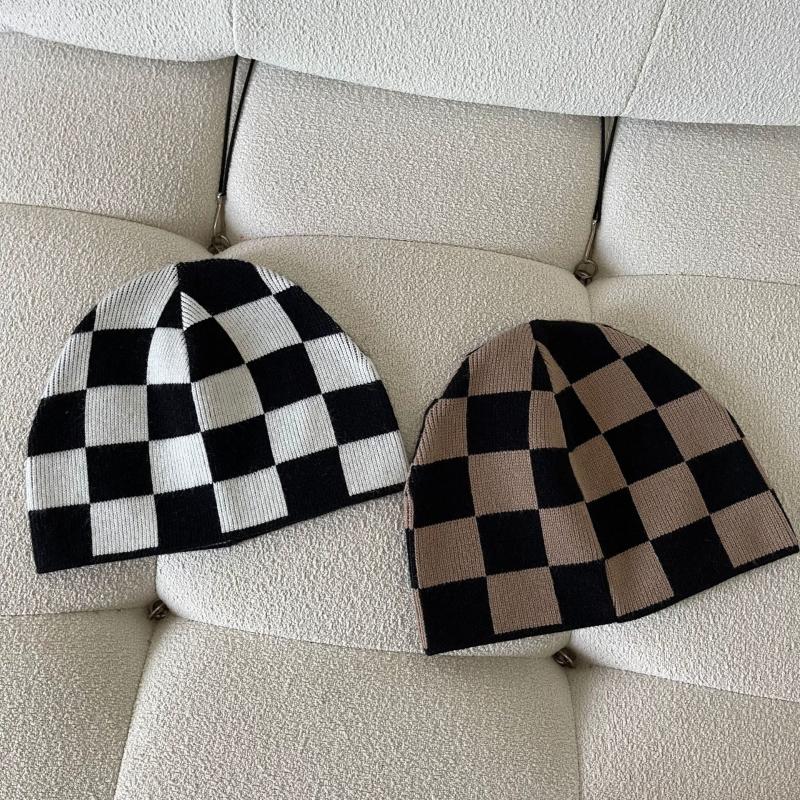 Caps & Hats Chessboard Checkered Knitted Baotou Hat Children's Autumn And Winter Korean Version Versatile Self Closing Net Red Pile, Black
Caps & Hats Chessboard Checkered Knitted Baotou Hat Children's Autumn And Winter Korean Version Versatile Self Closing Net Red Pile, Black