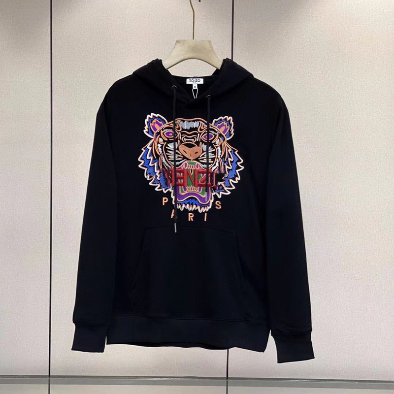 21 New Tiger Head Embroidered Hoodie Long Sleeve Solid Color Pullover Couple's Same Fashion Trend Sweater, Black
21 New Tiger Head Embroidered Hoodie Long Sleeve Solid Color Pullover Couple's Same Fashion Trend Sweater, Black