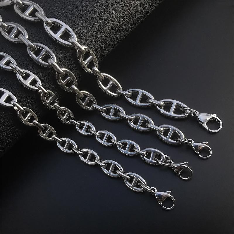 Chains 8MM 10MM Style Stainless Steel Chain Hand Assembled Necklace For Men Women Hip Hop Jewlry 45CM-75CM
Chains 8MM 10MM Style Stainless Steel Chain Hand Assembled Necklace For Men Women Hip Hop Jewlry 45CM-75CM