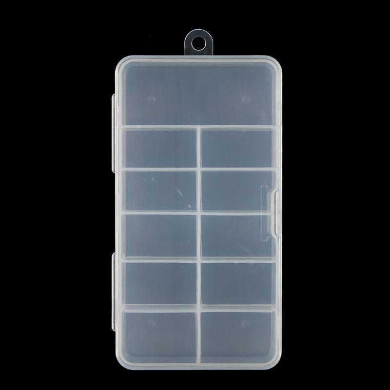 Nail Art Equipment 1 Pc Clear False Nails Empty Storage Case Fake Plastic Container Gems Stones Strass Display Tips Box Ta#073