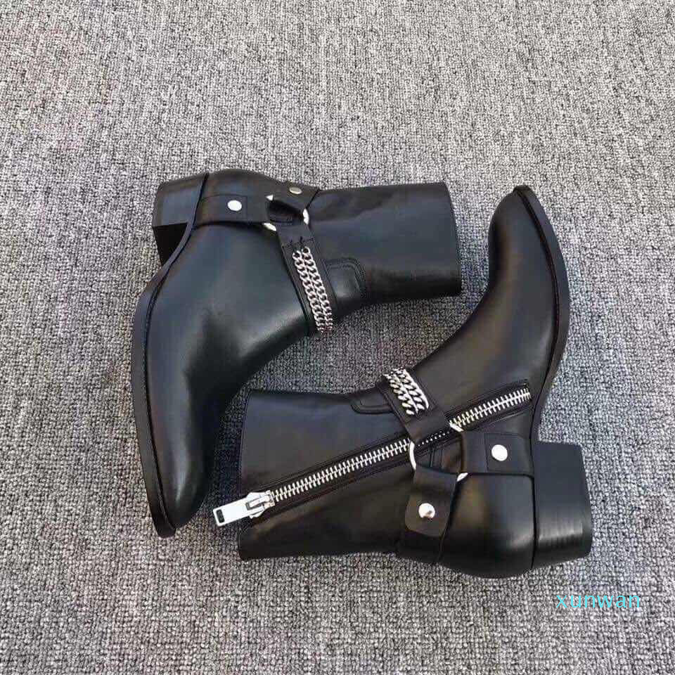 Fashion Wyatt Biker Chains Ankle Boots Mens Shoes Pointed Toe Buckle Men Boots Brown Leather Men Dress Shoes Boots Shoes Men
Fashion Wyatt Biker Chains Ankle Boots Mens Shoes Pointed Toe Buckle Men Boots Brown Leather Men Dress Shoes Boots Shoes Men