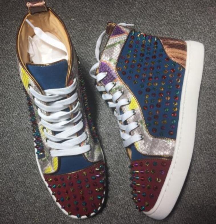 2021 styles Top Women Men Flats Casual Wedding Party Walking Shoes Red Bottom Sneakers spiked Designer Elegant High 35-47, 13
2021 styles Top Women Men Flats Casual Wedding Party Walking Shoes Red Bottom Sneakers spiked Designer Elegant High 35-47, 13
