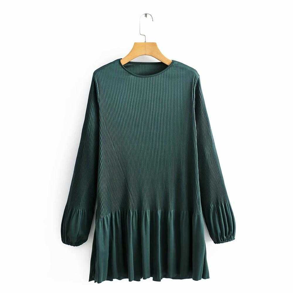 Women basic o neck long sleeve solid color pleated mini dress female chic pleats vestidos casual slim hem ruffles Dresses DS3262 210603, As pic ds3262tc
Women basic o neck long sleeve solid color pleated mini dress female chic pleats vestidos casual slim hem ruffles Dresses DS3262 210603, As pic ds3262tc