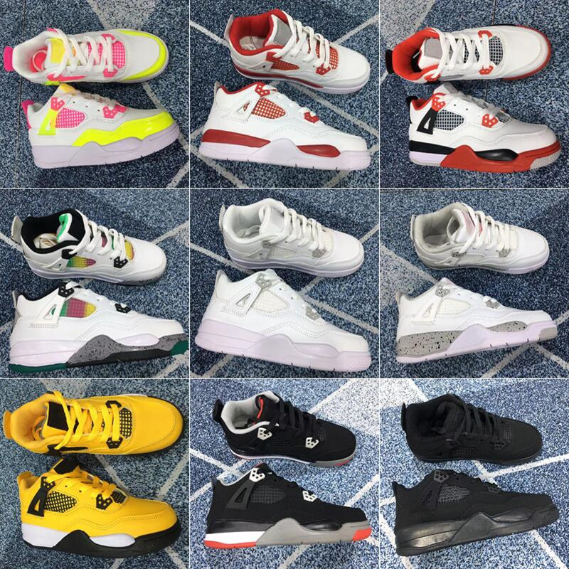 Infant Sail SP 4S IV Lemon Venom Childrens Basketball Shoes Bred Toddler Jumpman 4 Trainers Pure Money White Cement Boys LS Fire Red Lightning Black Cat Sneakers, #1
Infant Sail SP 4S IV Lemon Venom Childrens Basketball Shoes Bred Toddler Jumpman 4 Trainers Pure Money White Cement Boys LS Fire Red Lightning Black Cat Sneakers, #1