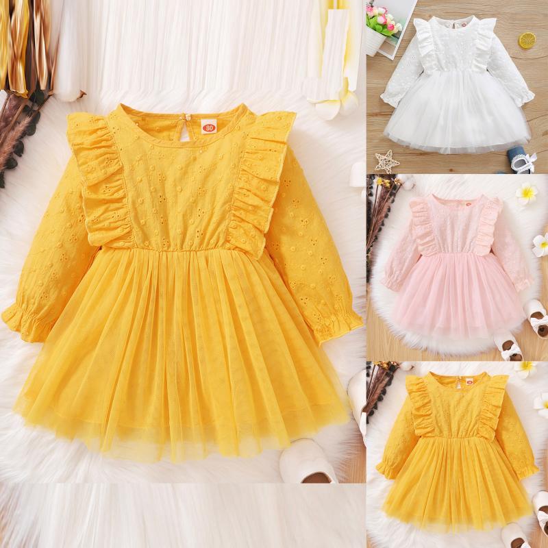 Girl's Dresses 3-24m Baby Girl Dress Cute Western Long Sleeve Net Yarn Stitching Puff Skirt Style Little Princess, Red;yellow
Girl's Dresses 3-24m Baby Girl Dress Cute Western Long Sleeve Net Yarn Stitching Puff Skirt Style Little Princess, Red;yellow