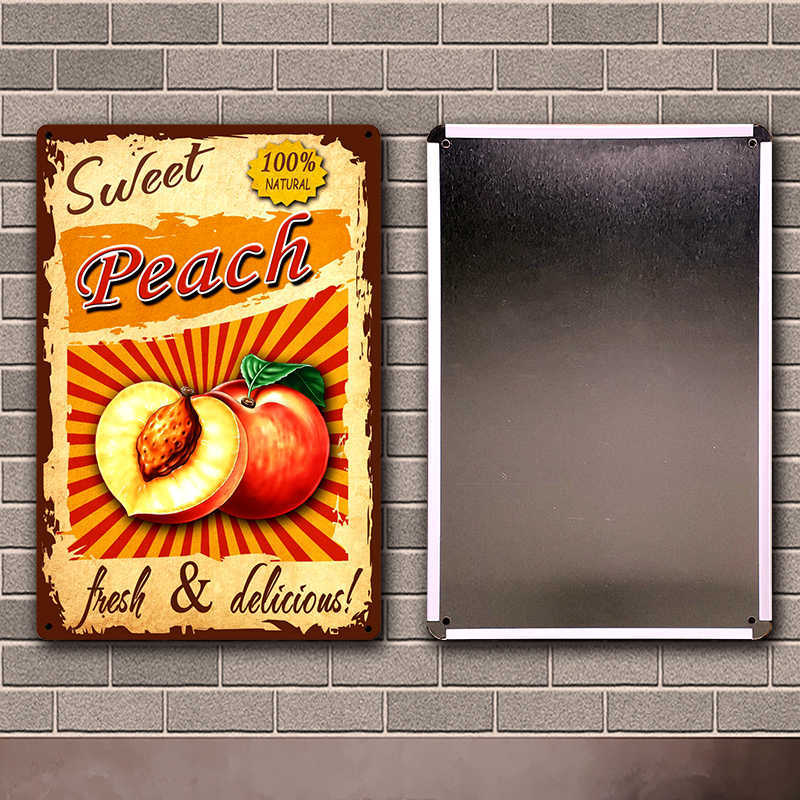 Fruit Sweet Orange Banana Peach Fresh And Delicious Tin Metal Sign Home Decor Bar Art Painting 20*30 CM Size Dy175
Fruit Sweet Orange Banana Peach Fresh And Delicious Tin Metal Sign Home Decor Bar Art Painting 20*30 CM Size Dy175