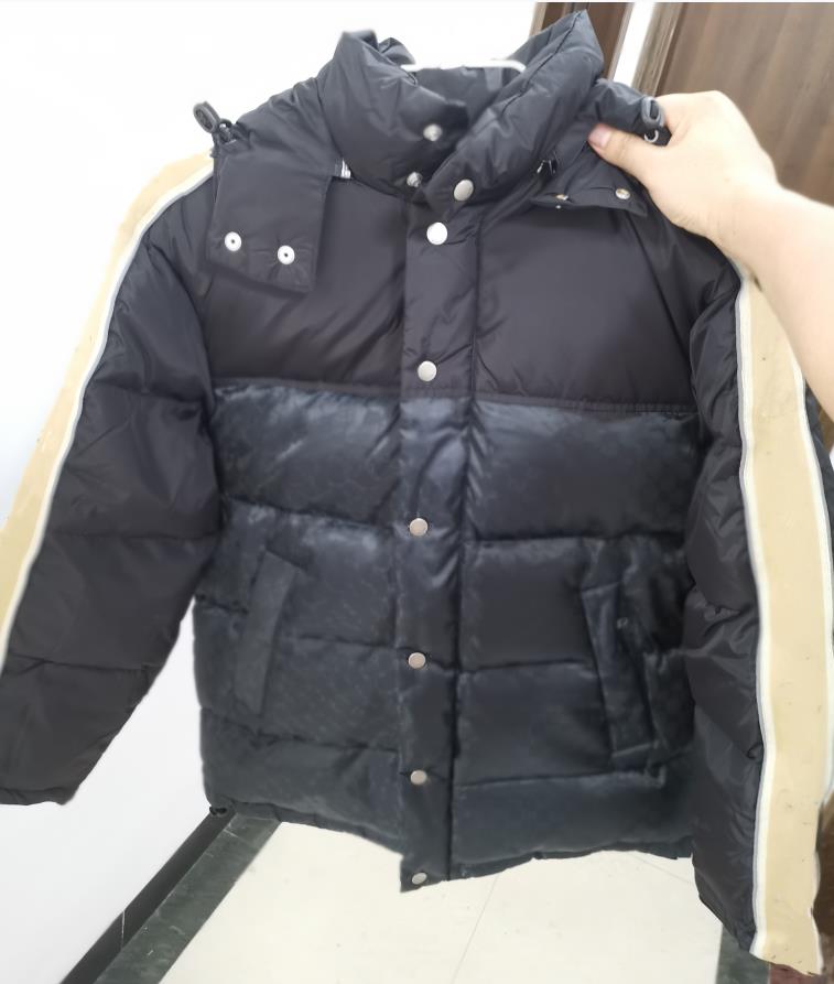 Men Jacquard Nylon Down Jacket Designer Male Warm Hooded Snap Button Zip Outwear Fashion Gentlemen Stand Collar Padded Winter Coat, Black
Men Jacquard Nylon Down Jacket Designer Male Warm Hooded Snap Button Zip Outwear Fashion Gentlemen Stand Collar Padded Winter Coat, Black