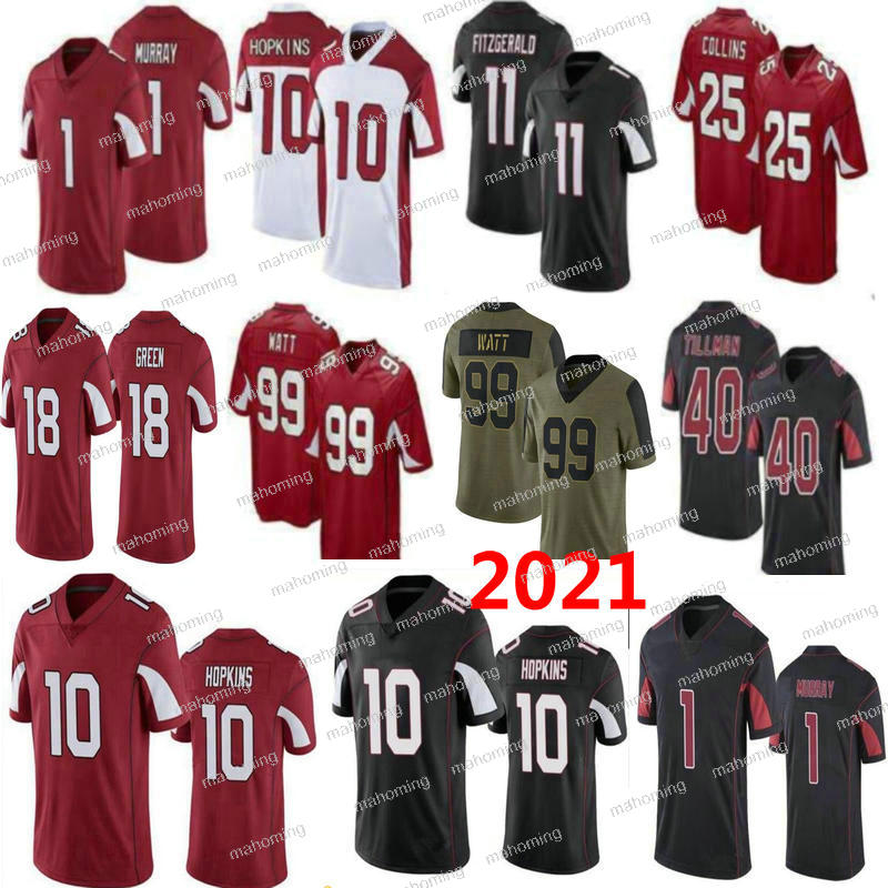 1 Kyler Murray Men Football jerseys 10 DeAndre Hopkins 99 J.J. Watt 18 AJ Green 25 Zaven Collins stitched jersey, Black;red
1 Kyler Murray Men Football jerseys 10 DeAndre Hopkins 99 J.J. Watt 18 AJ Green 25 Zaven Collins stitched jersey, Black;red