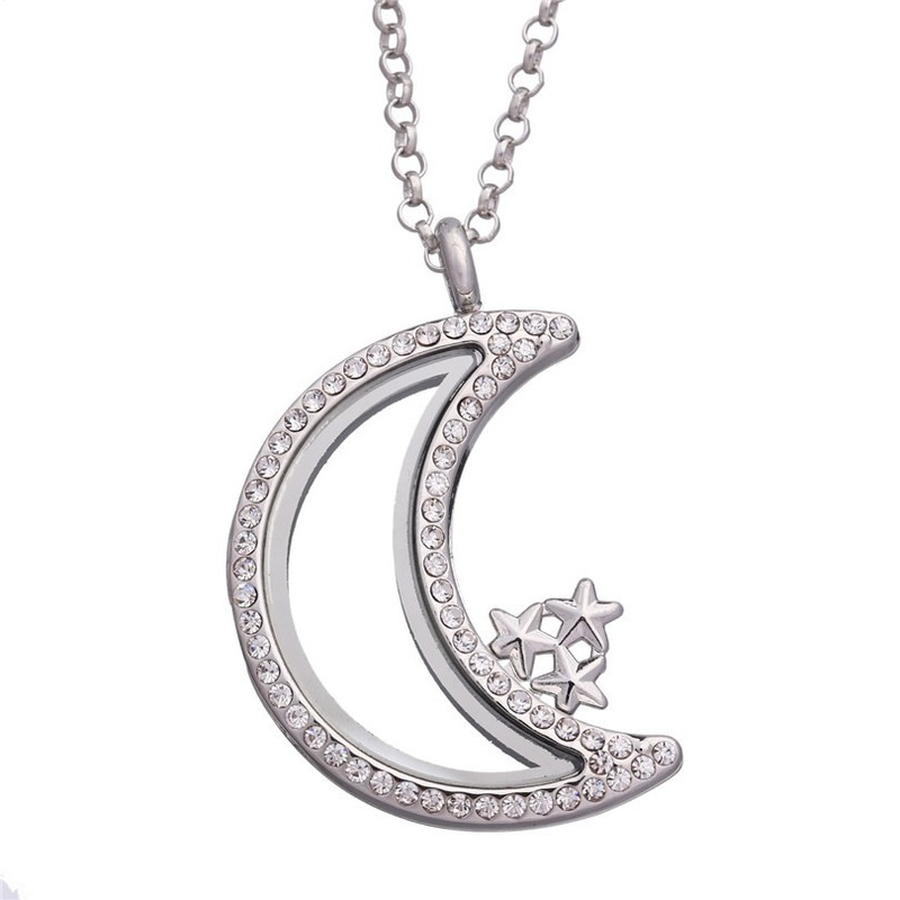 Women Star Moon Floating Locket Necklace Gold Chains Openable Open Living Memory Pendant DIY Fashion Jewelry gift
Women Star Moon Floating Locket Necklace Gold Chains Openable Open Living Memory Pendant DIY Fashion Jewelry gift