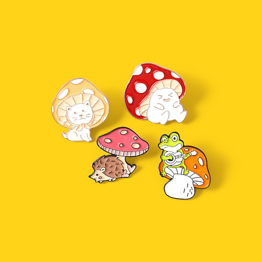 Coloroful Mushroom pins brooches Animal Enamel Brooch Lapel pin badge fashion jewelry for women children will and sandy, Gray
Coloroful Mushroom pins brooches Animal Enamel Brooch Lapel pin badge fashion jewelry for women children will and sandy, Gray