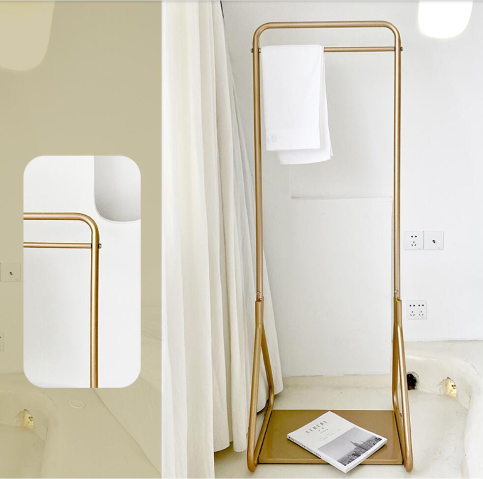 Bedroom clothes rack Landing Hotel cloth Storage Holders Nordic bathroom hanging clothing shelf land household small racks simple