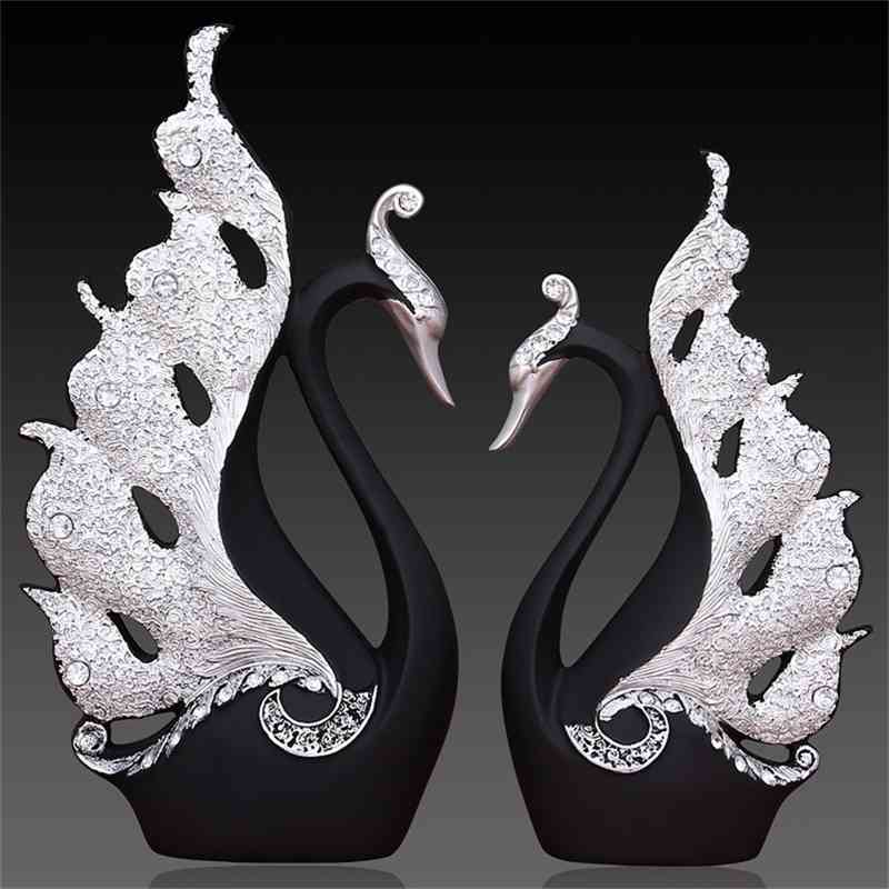Home Decoration Accessories A Couple of Swan Statue Home Decor Sculpture Modern Art Ornaments Wedding Gifts for Friends Lovers 210329
Home Decoration Accessories A Couple of Swan Statue Home Decor Sculpture Modern Art Ornaments Wedding Gifts for Friends Lovers 210329