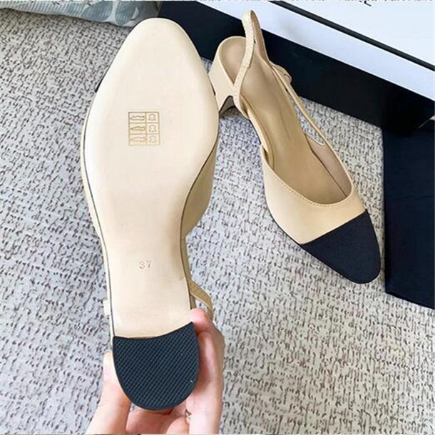 Ladies dress shoes sandals leather high heels spring autumn women pointed toe pumps heels 6.5CM