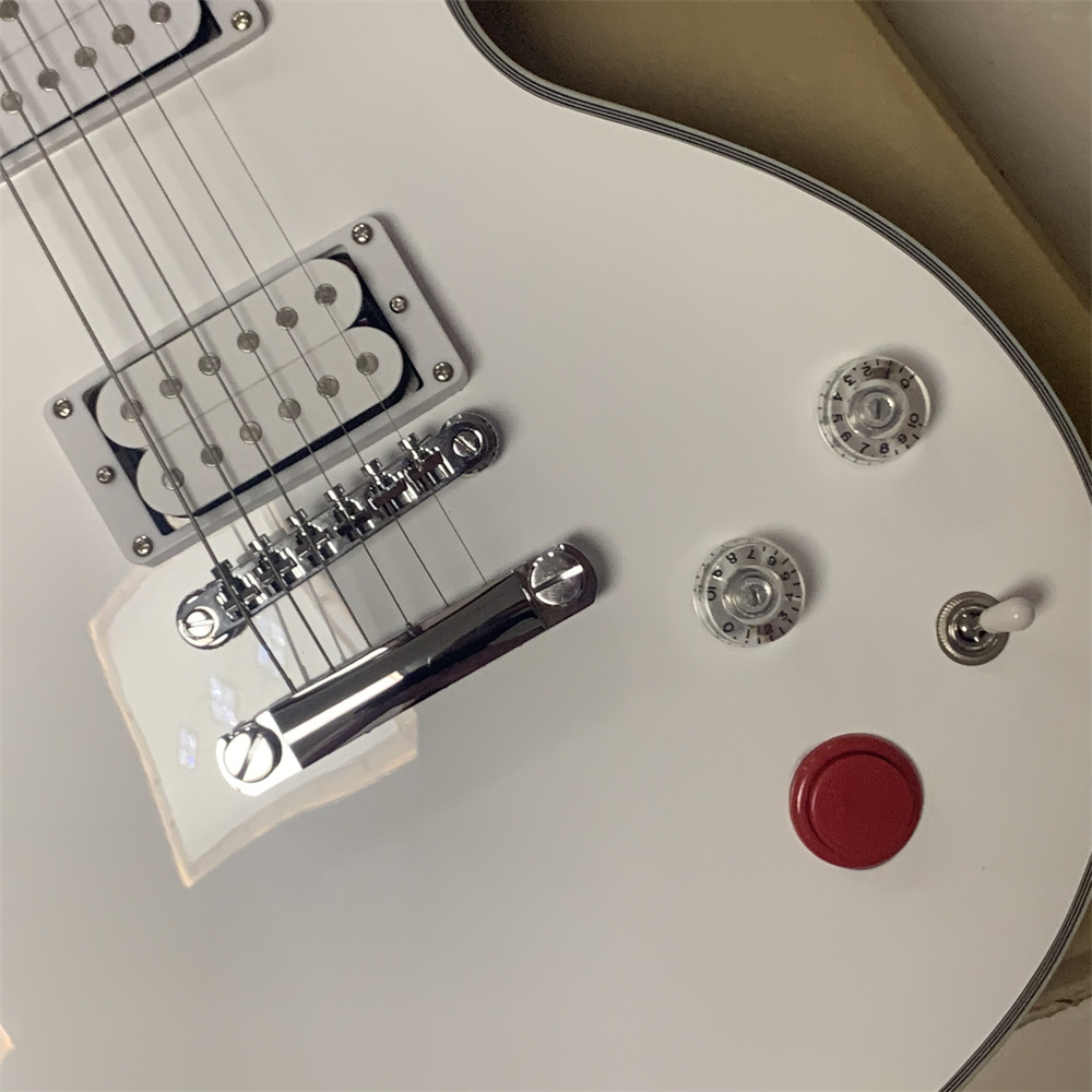 High quality,Kill Switch Buckethead style guitar,24 Frets Electric Guitar,Alpine White Guitarra,Real photos
High quality,Kill Switch Buckethead style guitar,24 Frets Electric Guitar,Alpine White Guitarra,Real photos