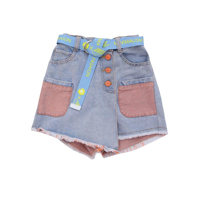Fashion Girls High Waist Denim Shorts With Belt Baby Jeans Summer Cute Kids Clothes For Teenagers, Black
Fashion Girls High Waist Denim Shorts With Belt Baby Jeans Summer Cute Kids Clothes For Teenagers, Black