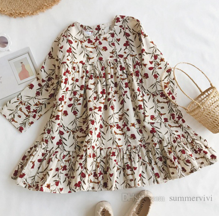 Girls floral printed falbala dress kids thin corduroy long sleeve dresses autumn children round collar princess clothing Q2095, Customize
Girls floral printed falbala dress kids thin corduroy long sleeve dresses autumn children round collar princess clothing Q2095, Customize