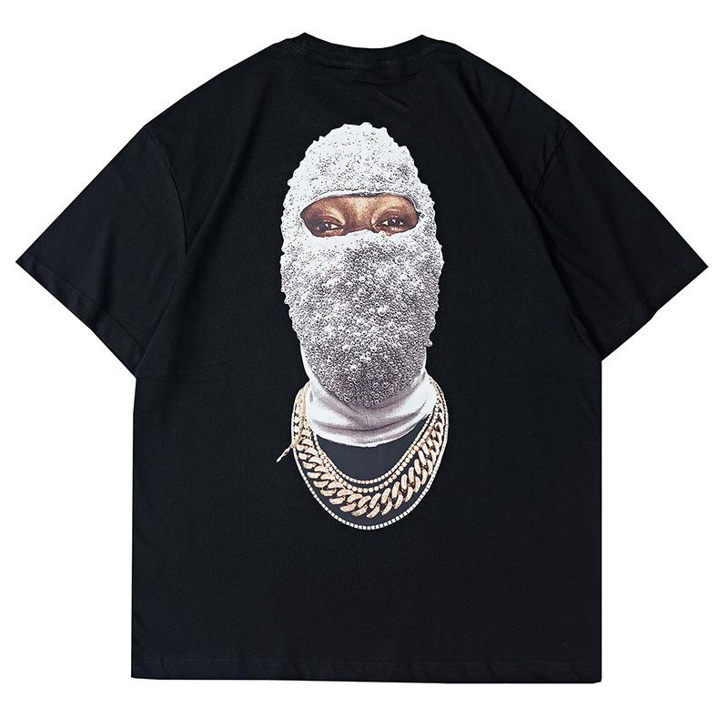 New Correct Version 2021 Spring and Summer Strange Stories Back Printed Pearl Masked Men's Women's Short Sleeve T-shirt Fashion, White;black
New Correct Version 2021 Spring and Summer Strange Stories Back Printed Pearl Masked Men's Women's Short Sleeve T-shirt Fashion, White;black
