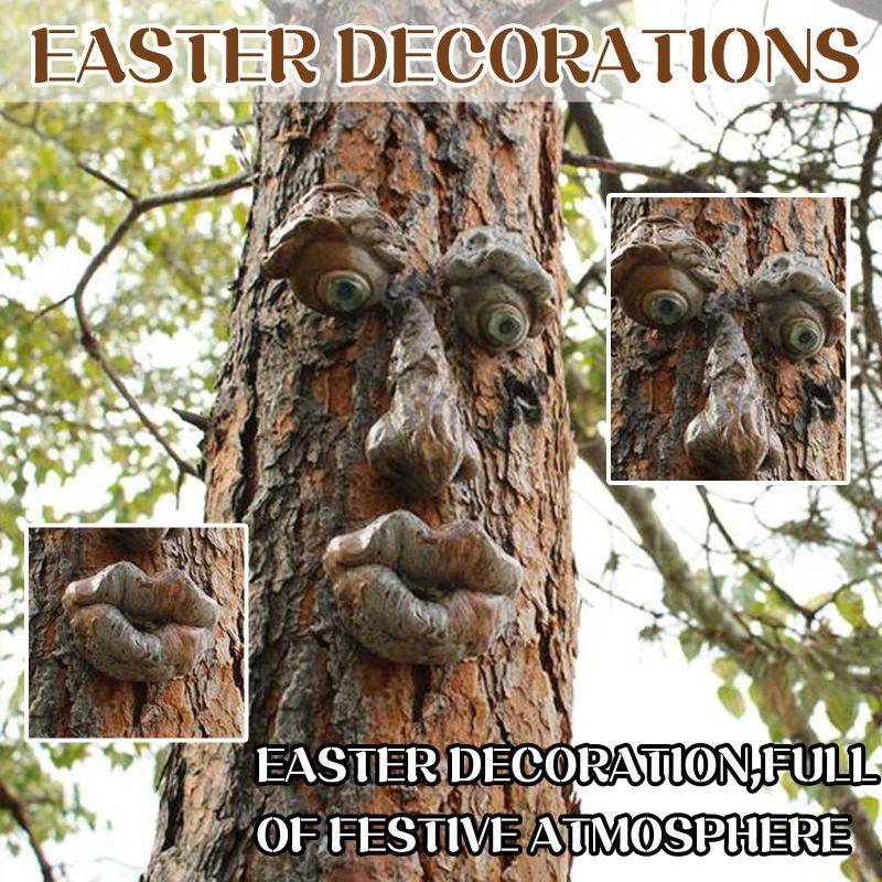 40# Bark Ghost Face Facial Features Decoration Easter Outdoor Creative Props Tree Monster Decorative Flowers & Wreaths
40# Bark Ghost Face Facial Features Decoration Easter Outdoor Creative Props Tree Monster Decorative Flowers & Wreaths