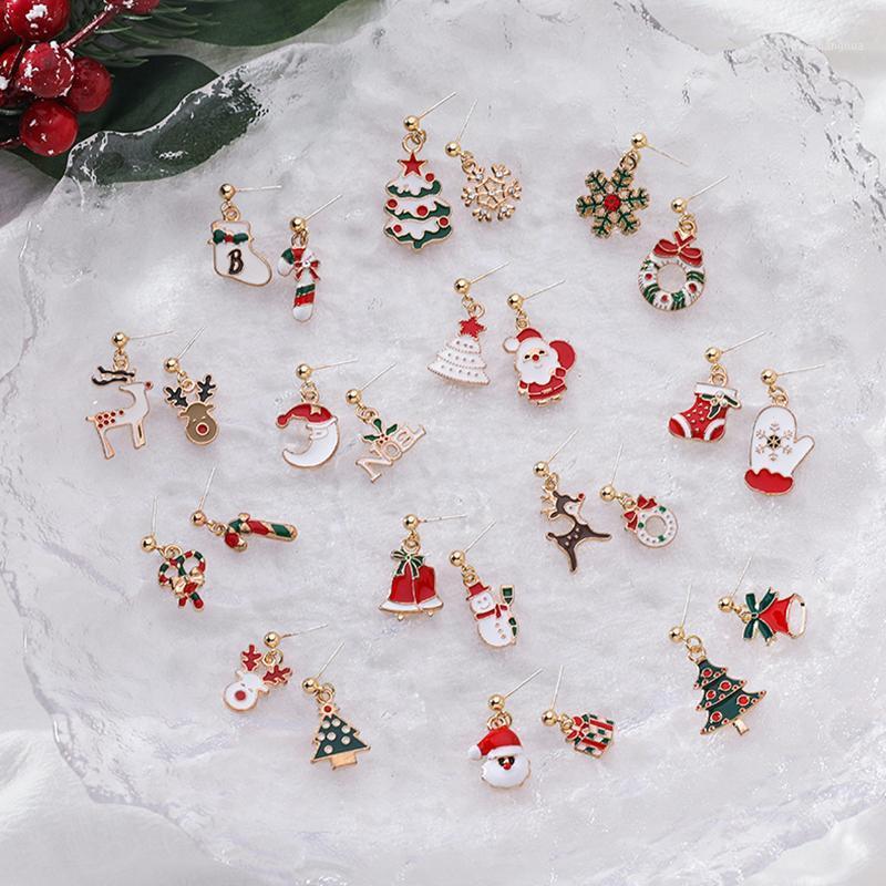 Stud KOJ 1Pair Christmas Accessories Earrings For Women Elk/Santa Claus/Snowflake/Tree/Socks EU 2022 Year Fancy Eardrop, Golden;silver
Stud KOJ 1Pair Christmas Accessories Earrings For Women Elk/Santa Claus/Snowflake/Tree/Socks EU 2022 Year Fancy Eardrop, Golden;silver
