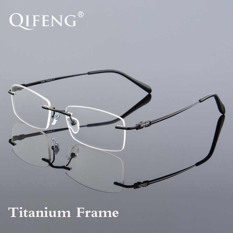 Fashion Sunglasses Frames Spectacle Frame Eyeglasses Men Computer Optical Pure Titanium Rimless Clear Lens Glasses For Male Eyewear QF231
Fashion Sunglasses Frames Spectacle Frame Eyeglasses Men Computer Optical Pure Titanium Rimless Clear Lens Glasses For Male Eyewear QF231