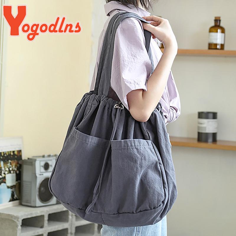 Evening Bags Yogodlns Casual Drawstring Canvas ToteBag For Women Large Capacity Shoulder Bag Washed Cloth Shopping Literary Handbag, Gray
Evening Bags Yogodlns Casual Drawstring Canvas ToteBag For Women Large Capacity Shoulder Bag Washed Cloth Shopping Literary Handbag, Gray