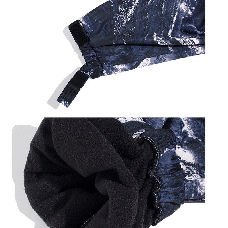 BYBB'S DARK 2021 Winter Thick Cargo Pants Men Hip Hop Streetwear Tie Dye Joggers Loose Sweatpants Trousers Fashion BB205 Men's