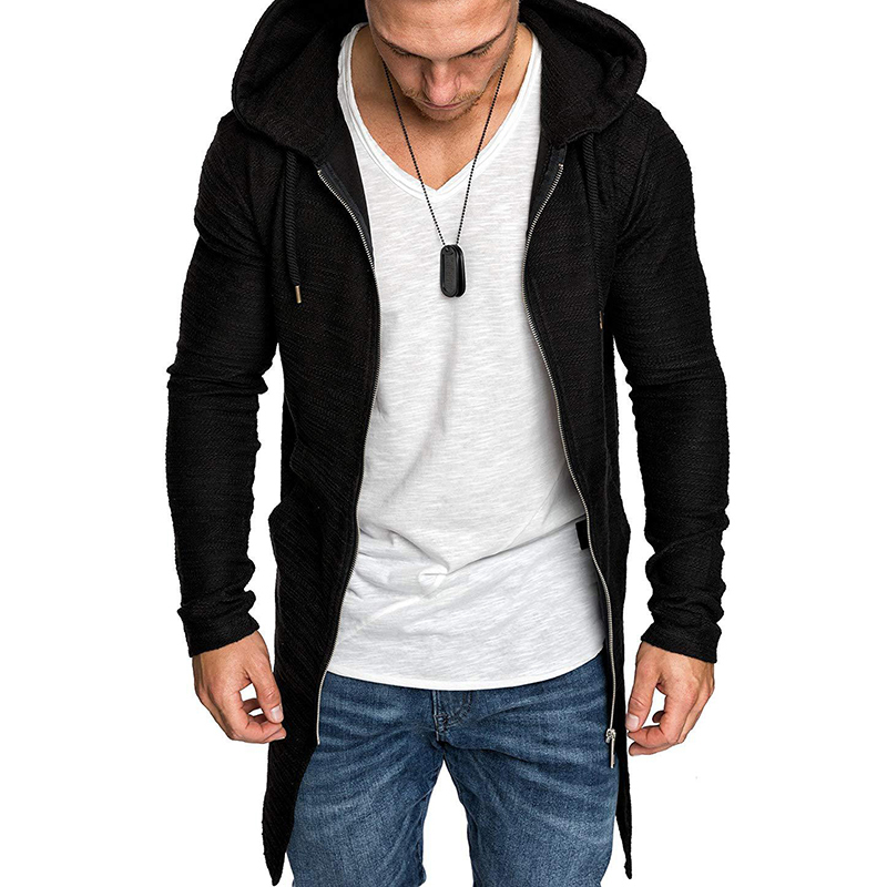 Men Hooded Sweatshirt Long Sleeve Hoodies Streetwear Men Casual Autumn Long Sleeve Slim Zipper Solid Trench Coat Jacket Tops, Black
Men Hooded Sweatshirt Long Sleeve Hoodies Streetwear Men Casual Autumn Long Sleeve Slim Zipper Solid Trench Coat Jacket Tops, Black