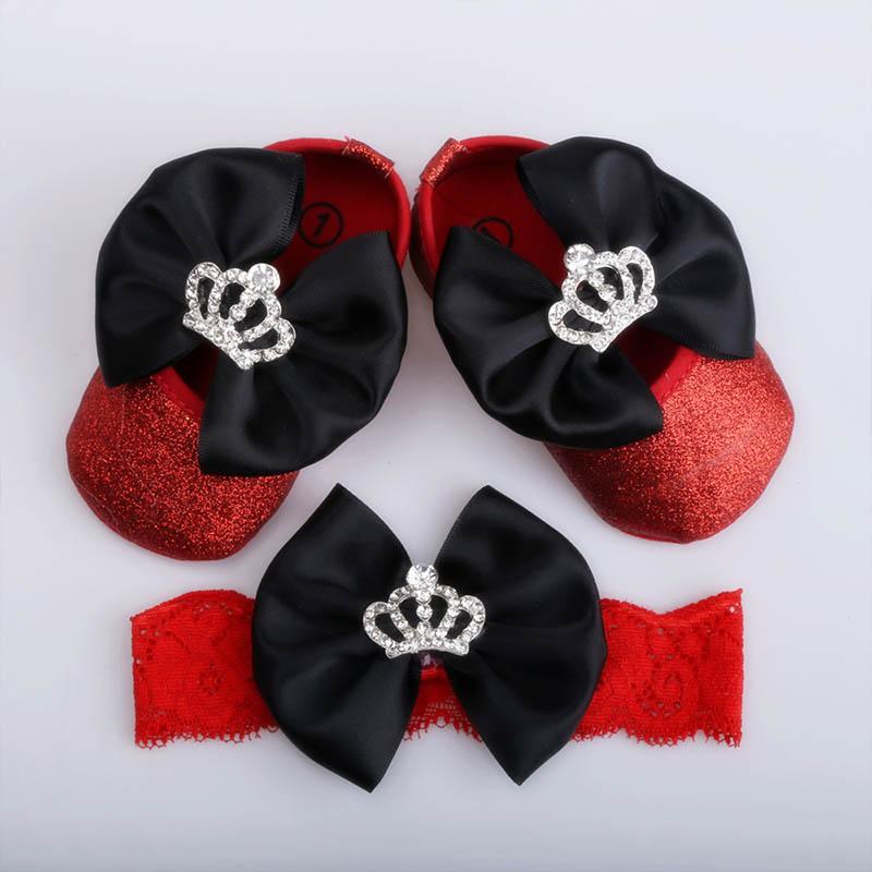 First Walkers Dollbling Baby Toddler Shoes Red Black Bow Solid Color Headwear Cotton Sole Comfortable Girl
First Walkers Dollbling Baby Toddler Shoes Red Black Bow Solid Color Headwear Cotton Sole Comfortable Girl