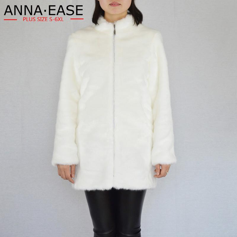 Women's Fur & Faux Plus Size Winter Coat Stand Collar White Jacket Overcoat Artificial, Black
Women's Fur & Faux Plus Size Winter Coat Stand Collar White Jacket Overcoat Artificial, Black