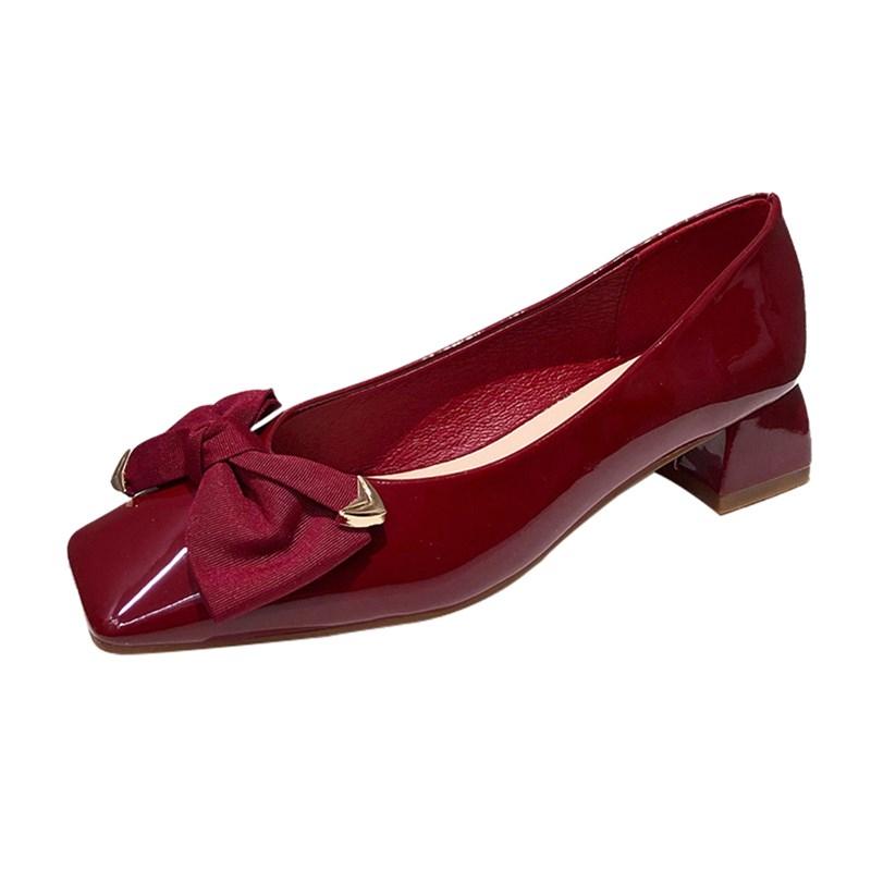 Dress Shoes Square Heel Women Pumps Patent Leather Sexy Chic Night Club Runway Party Elegant Office Worker High Heels Scarpe Da Donna, Wine red 4.5cm
Dress Shoes Square Heel Women Pumps Patent Leather Sexy Chic Night Club Runway Party Elegant Office Worker High Heels Scarpe Da Donna, Wine red 4.5cm