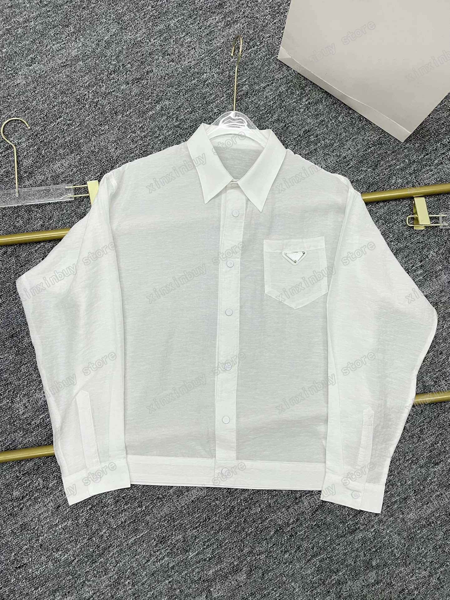 21SS European summer latest limited high-luxury fashion pocket triangle sunscreen shirt Milan fashion men s designer high-quality cotton hig, White;black
21SS European summer latest limited high-luxury fashion pocket triangle sunscreen shirt Milan fashion men s designer high-quality cotton hig, White;black