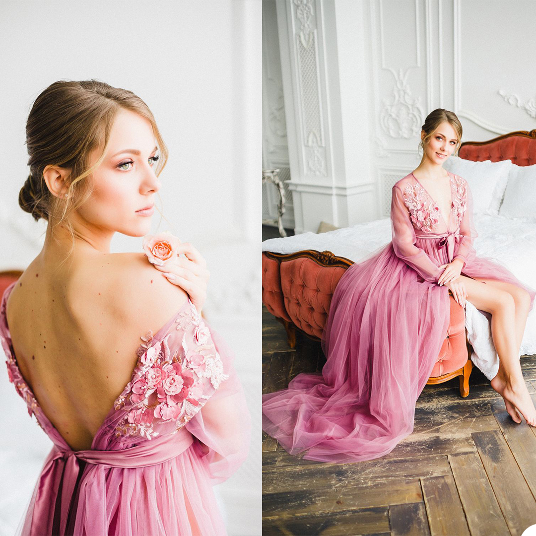 Ladies Robe See-Through Lace Applique Gowns Elegant Fluffy Sweet Photography Bridal Bathrobes Marabou/Charmeuse Dressing Gown Party Gifts Bridesmaid Dress
Ladies Robe See-Through Lace Applique Gowns Elegant Fluffy Sweet Photography Bridal Bathrobes Marabou/Charmeuse Dressing Gown Party Gifts Bridesmaid Dress