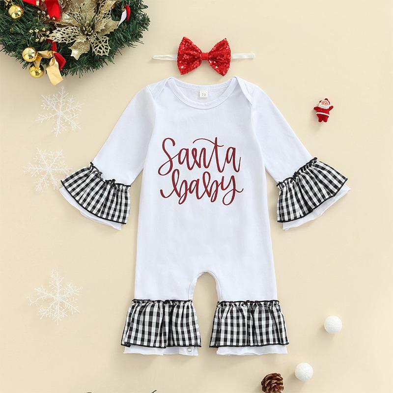 Clothing Sets 2Pcs Born Baby Girls Cotton Casual Long Sleeve Jumpsuit, Sweet Spring Fall Letter Print Plaid Ruffle Romper + Headband, White
Clothing Sets 2Pcs Born Baby Girls Cotton Casual Long Sleeve Jumpsuit, Sweet Spring Fall Letter Print Plaid Ruffle Romper + Headband, White