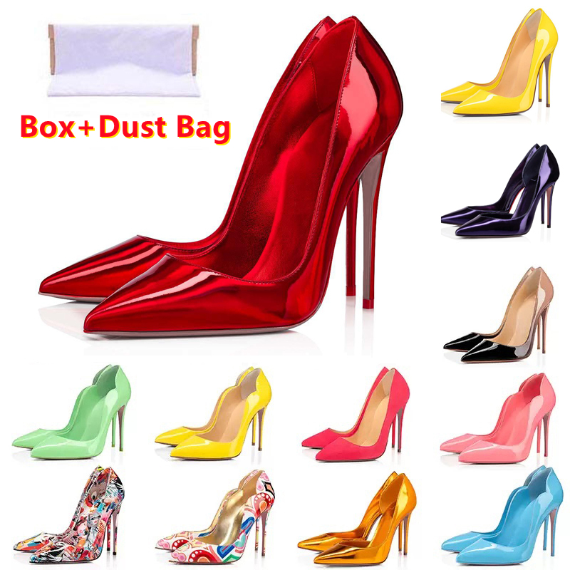 With Box Women luxury red bottom high heels dress shoes Glitter Rivets triple black nude Pink white teal Patent leather suede 8 10 12cm fashion party wedding shoe, Color#26
With Box Women luxury red bottom high heels dress shoes Glitter Rivets triple black nude Pink white teal Patent leather suede 8 10 12cm fashion party wedding shoe, Color#26