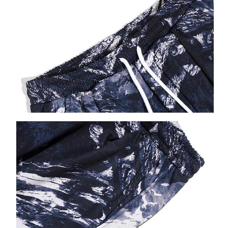 BYBB'S DARK 2021 Winter Thick Cargo Pants Men Hip Hop Streetwear Tie Dye Joggers Loose Sweatpants Trousers Fashion BB205 Men's