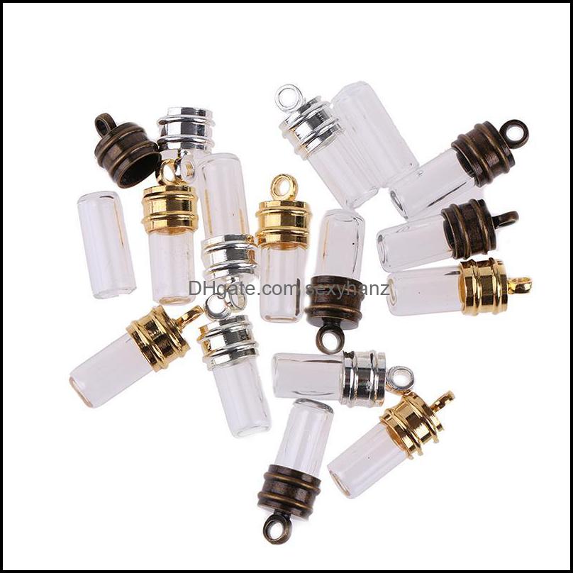 Findings & Components Charms 5Pcs Glass Vial Pendant Locket Mini Wishing Bottles Jewelry Making Drop Delivery 2021 Sdzb7
Findings & Components Charms 5Pcs Glass Vial Pendant Locket Mini Wishing Bottles Jewelry Making Drop Delivery 2021 Sdzb7