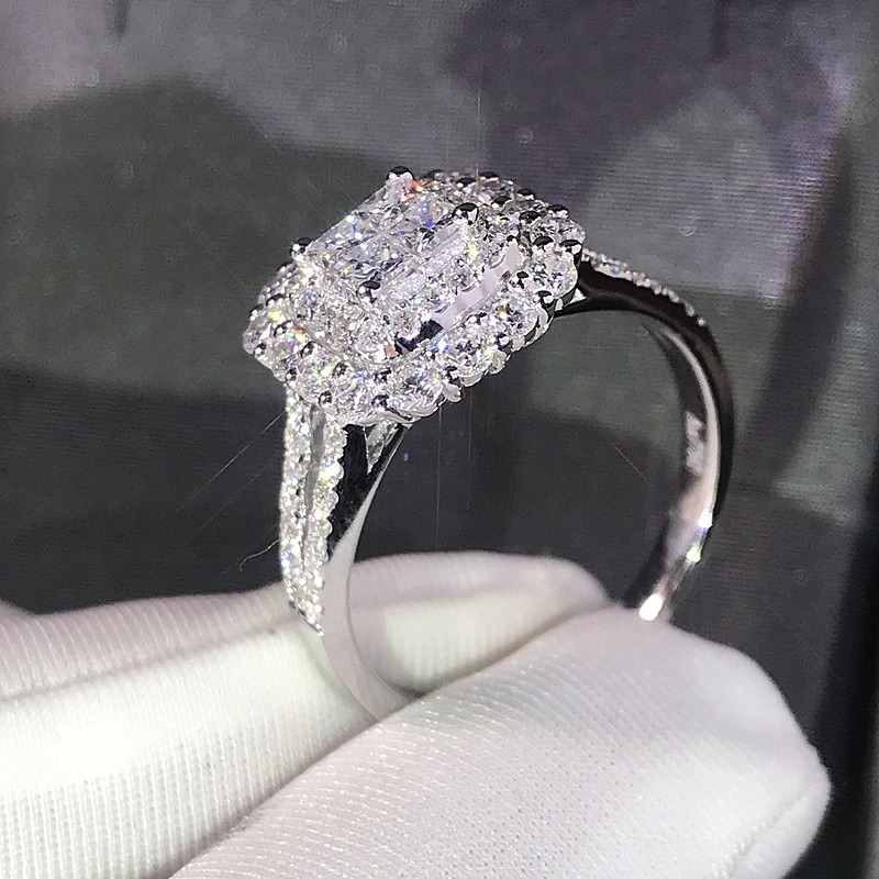 Classic Engagement Ring Design AAA White Cubic Zircon Female Women Wedding Band CZ Rings Jewelry