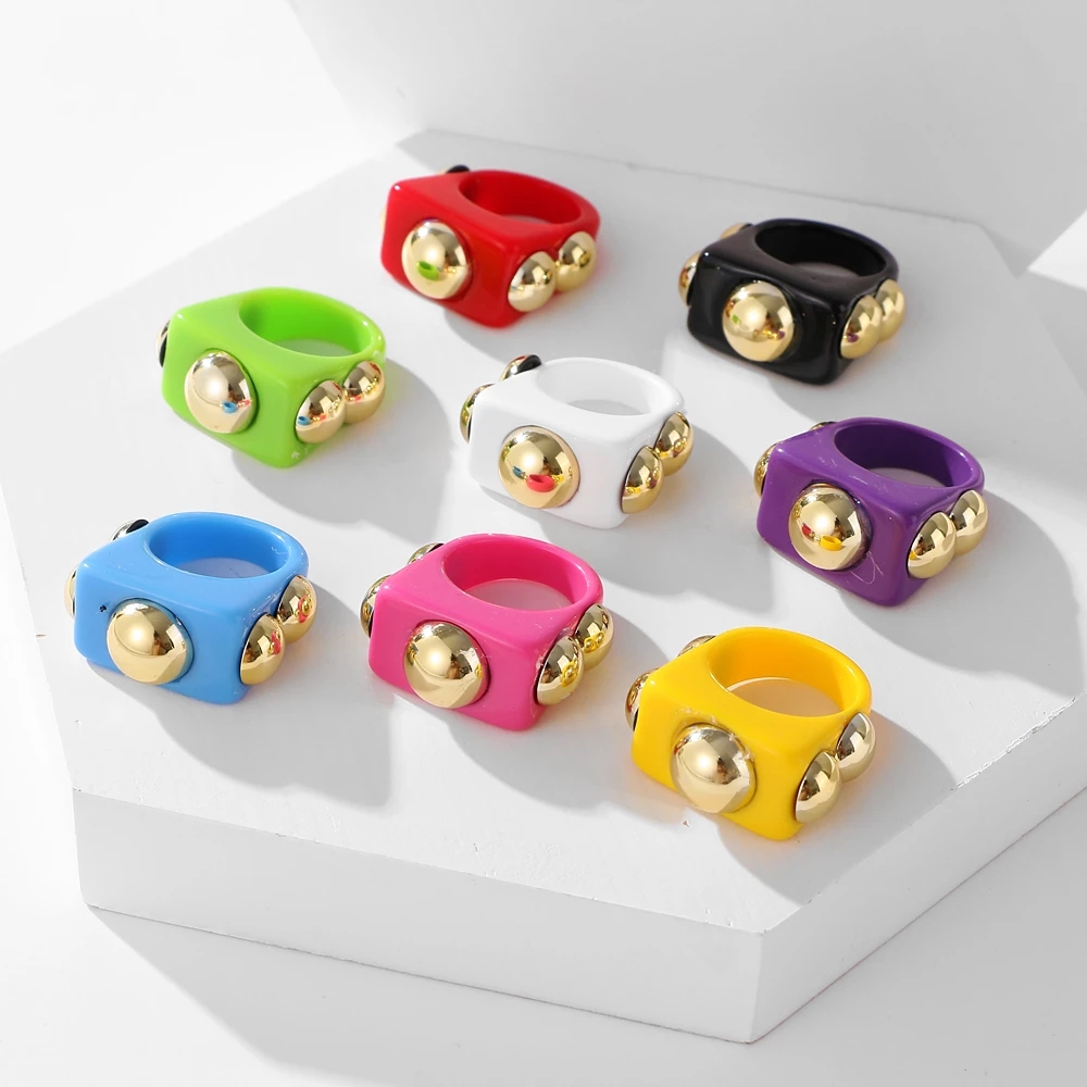 Golden Bead Transparent Resin Acrylic Ring Square Rings For Women Friends Couple Jewelry Trendy Travel
Golden Bead Transparent Resin Acrylic Ring Square Rings For Women Friends Couple Jewelry Trendy Travel