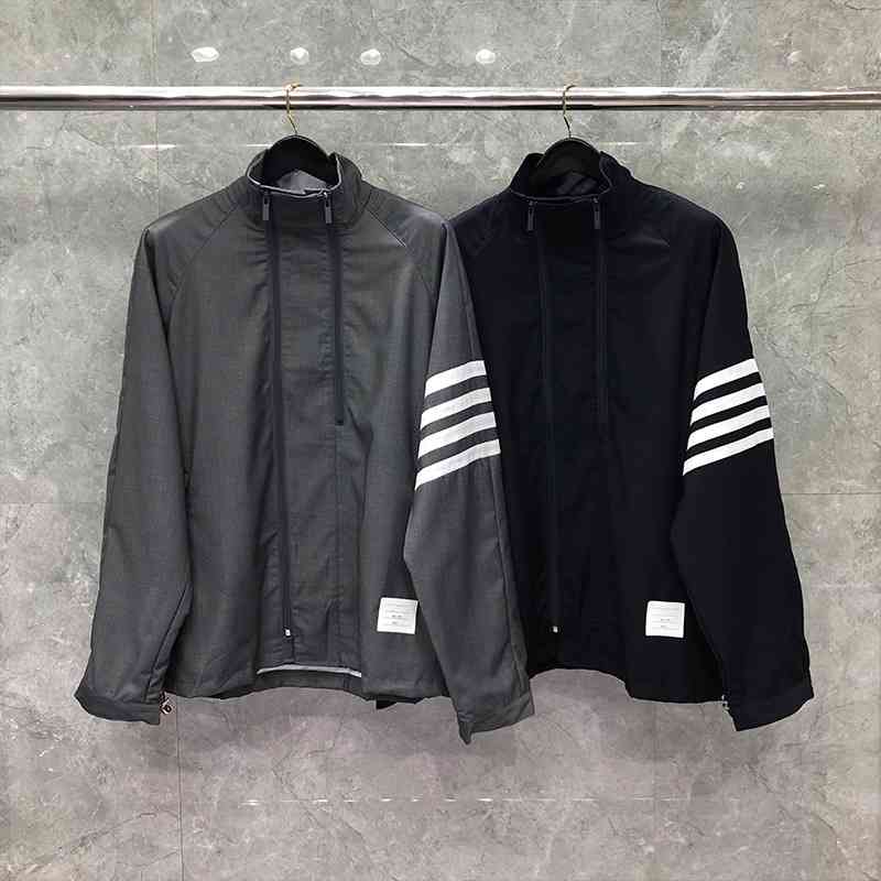downs Fashion TB THOM Brand Jacket Men Zipper Cardigans Clothing Spring Autumn Stand Collar Striped Loose Wool Cotton Casual Coat, Black
downs Fashion TB THOM Brand Jacket Men Zipper Cardigans Clothing Spring Autumn Stand Collar Striped Loose Wool Cotton Casual Coat, Black