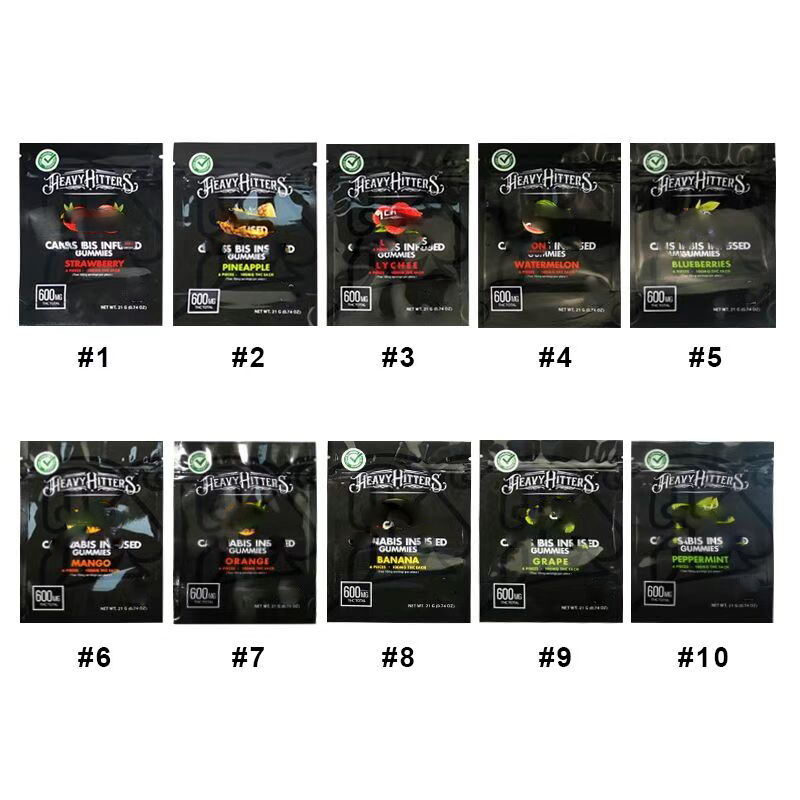 2021 gummies heavy hitters sour sweet then stoned packaging bags gummy mylar candy 600mg package resealable edibles packing bag
2021 gummies heavy hitters sour sweet then stoned packaging bags gummy mylar candy 600mg package resealable edibles packing bag