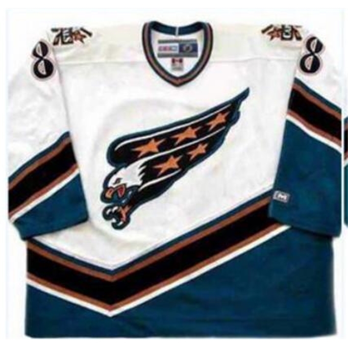 21Rare white black real Full embroidery #8 ALEXANDER OVECHKIN WASHINGTON CAPITALS 2005 STYLE Hockey Jersey or custom any name or number Jersey
21Rare white black real Full embroidery #8 ALEXANDER OVECHKIN WASHINGTON CAPITALS 2005 STYLE Hockey Jersey or custom any name or number Jersey