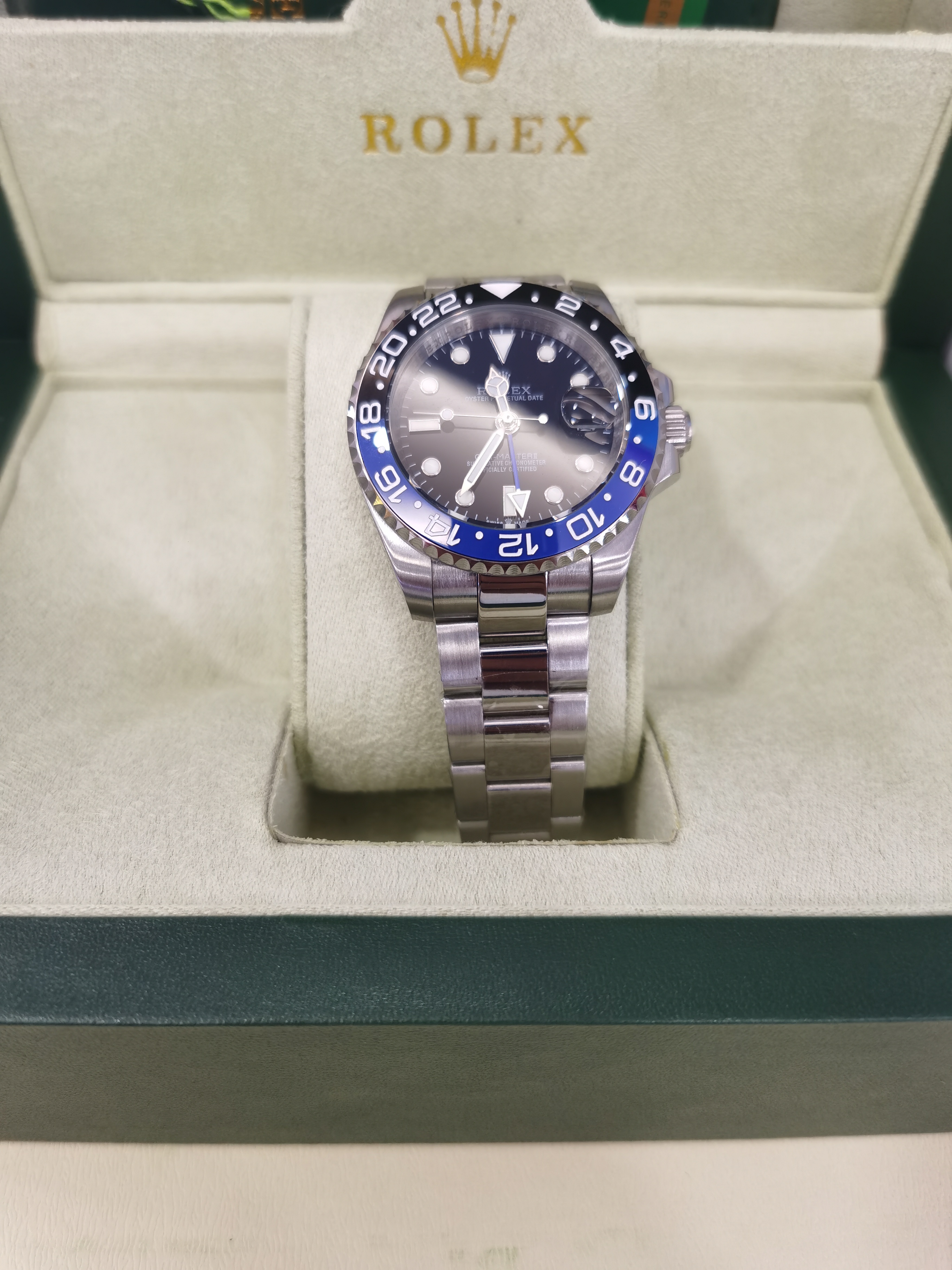 Original box certificate luxury Mens Watch Version Asia 40mm GMT II 116710 116710LN 116710BLNR Ceramic Automatic mechanical stainless, Style 1 original box + watch
Original box certificate luxury Mens Watch Version Asia 40mm GMT II 116710 116710LN 116710BLNR Ceramic Automatic mechanical stainless, Style 1 original box + watch