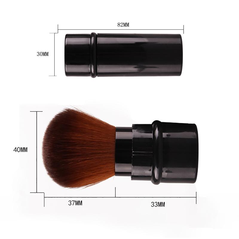 Makeup Brushes Retractable Single Brush Foundation Blending Powder Blusher Face Convenient Travel Tool Cosmetic Soft Bristles