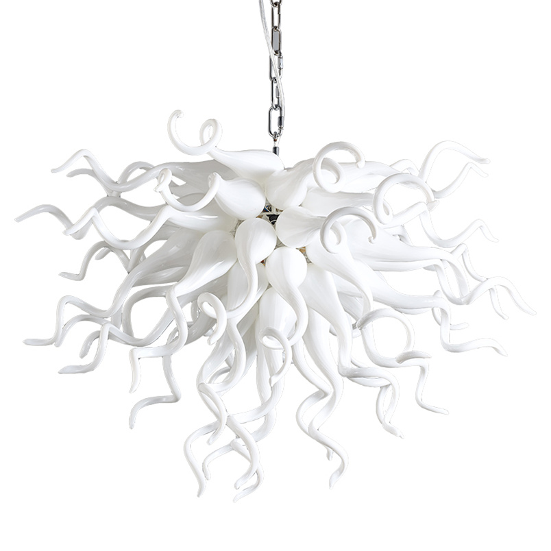 Hand-blown Glass Crystal Chandelier LED Art Pendant Lamps White W70xH60CM Indoor Lighting Modern Living Room Decoration
Hand-blown Glass Crystal Chandelier LED Art Pendant Lamps White W70xH60CM Indoor Lighting Modern Living Room Decoration