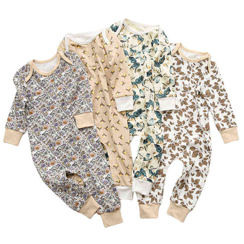 Newborn Baby Rompers Long Sleeve Comfort Cotton Infant Boy Girls Floral Print Onesie Spring Autumn ToddleR Kids Clothes Jumpsuit G1218, 04
Newborn Baby Rompers Long Sleeve Comfort Cotton Infant Boy Girls Floral Print Onesie Spring Autumn ToddleR Kids Clothes Jumpsuit G1218, 04