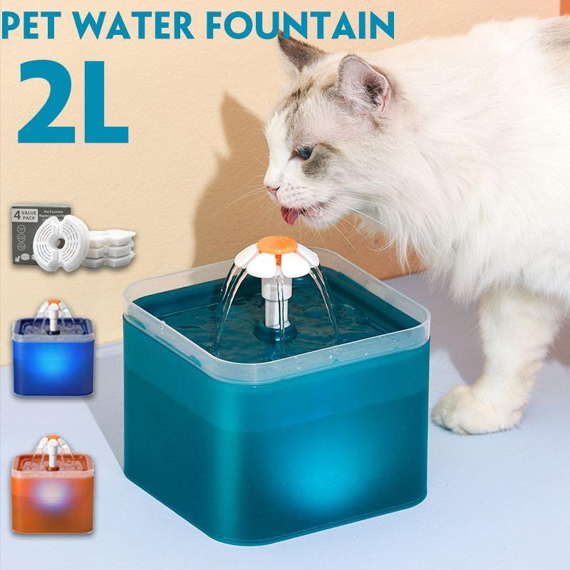 Cat Bowls & Feeders 2L Automatic Water Fountain Filter Indoor LED Drinker For Cats Pet Dispenser Drinking
Cat Bowls & Feeders 2L Automatic Water Fountain Filter Indoor LED Drinker For Cats Pet Dispenser Drinking