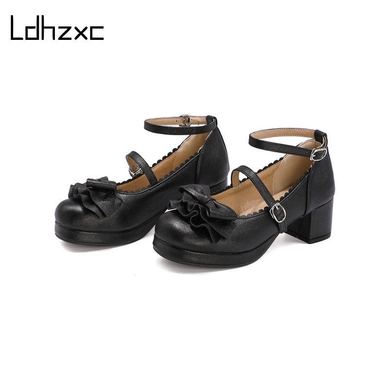 LDHZXC New Black med Heels Shoes Women Pumps Fashion pu Leather Platform Shoes Woman Round Toe Mary Jane Mujer
LDHZXC New Black med Heels Shoes Women Pumps Fashion pu Leather Platform Shoes Woman Round Toe Mary Jane Mujer